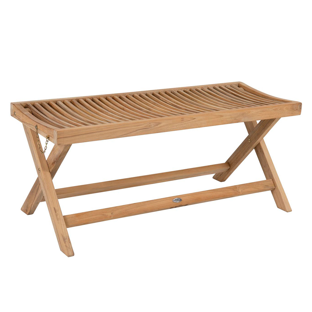 Turin bänk teak natur 110x40 cm