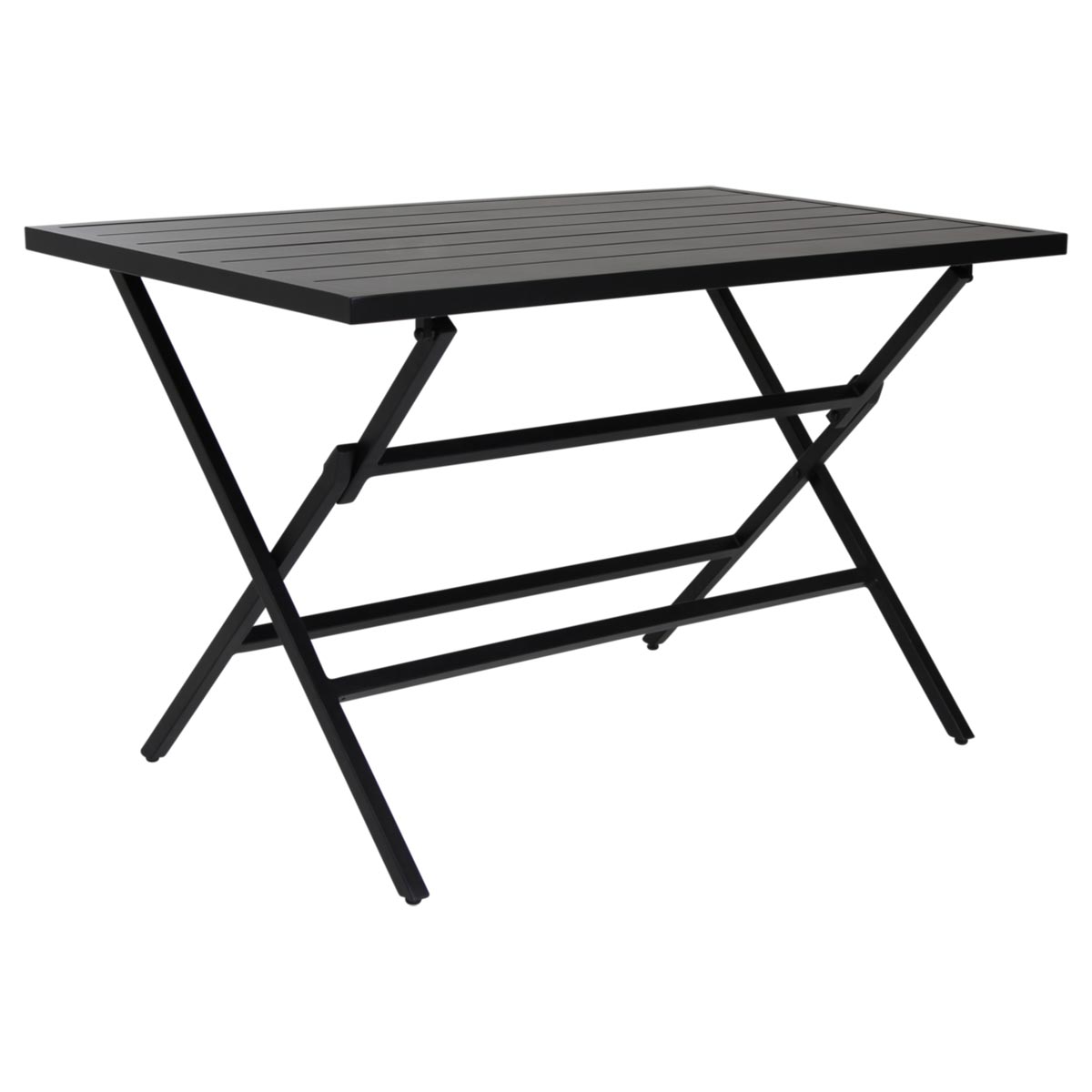 Brafab Wilkie cafébord fällbart aliminium svart 120x72 cm