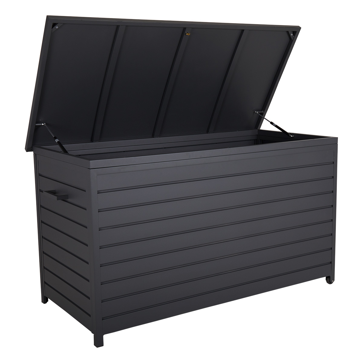 Gäster förvaringslåda aluminium grå