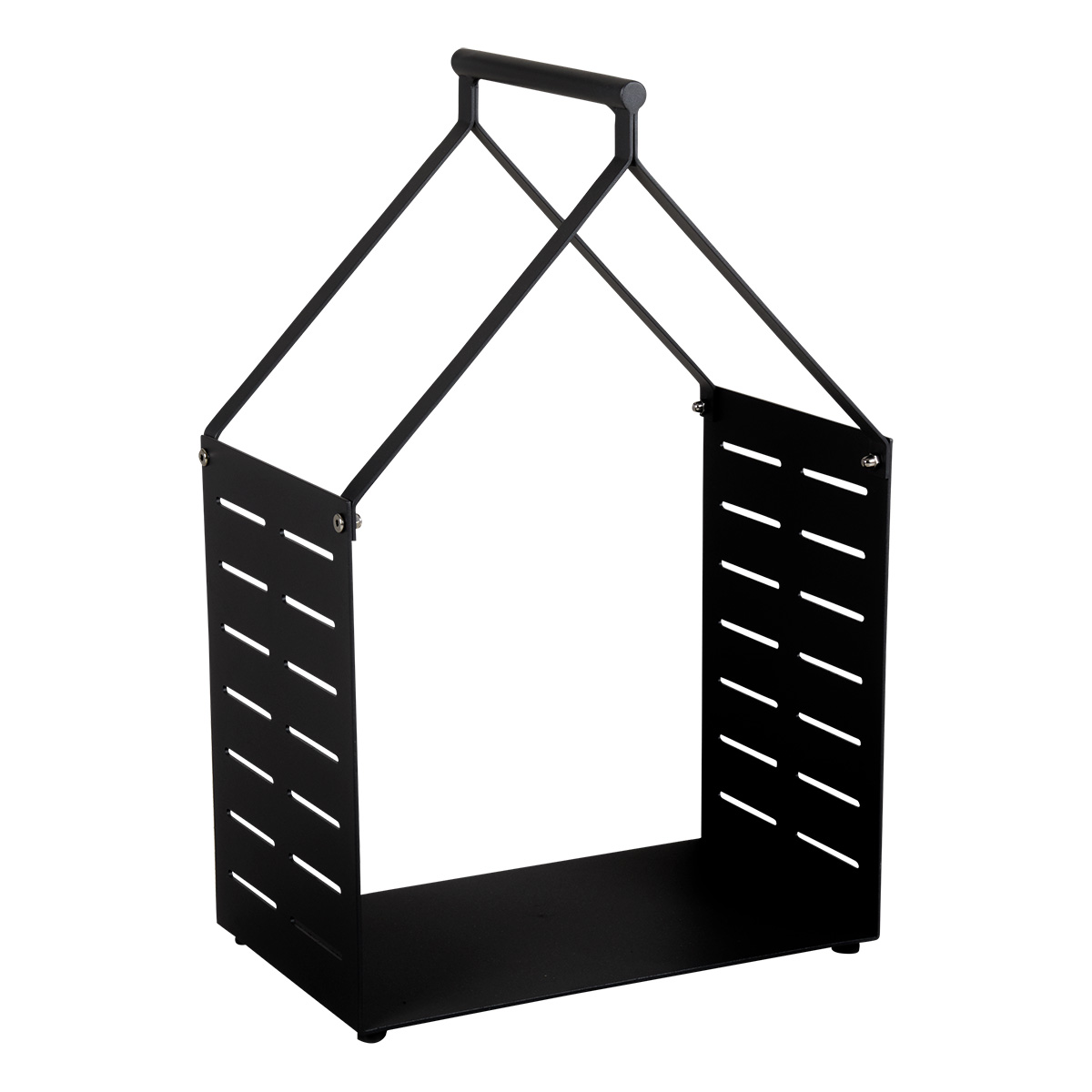 Brafab Belfort vedkorg aluminium svart 40x61 cm