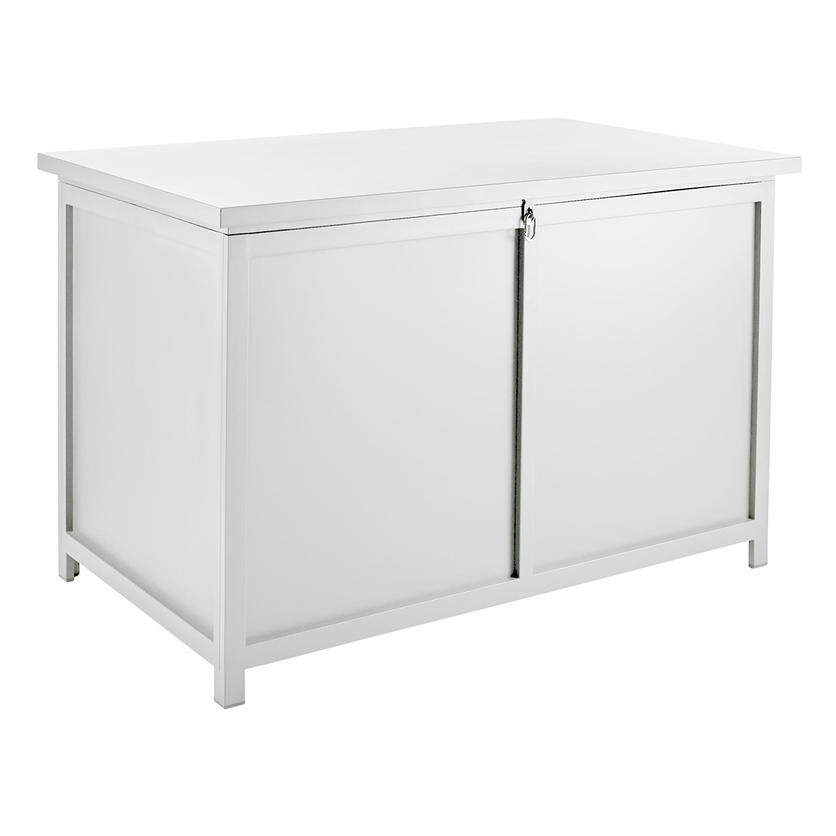 Hide förvaringslåda aluminium vit 125 cm