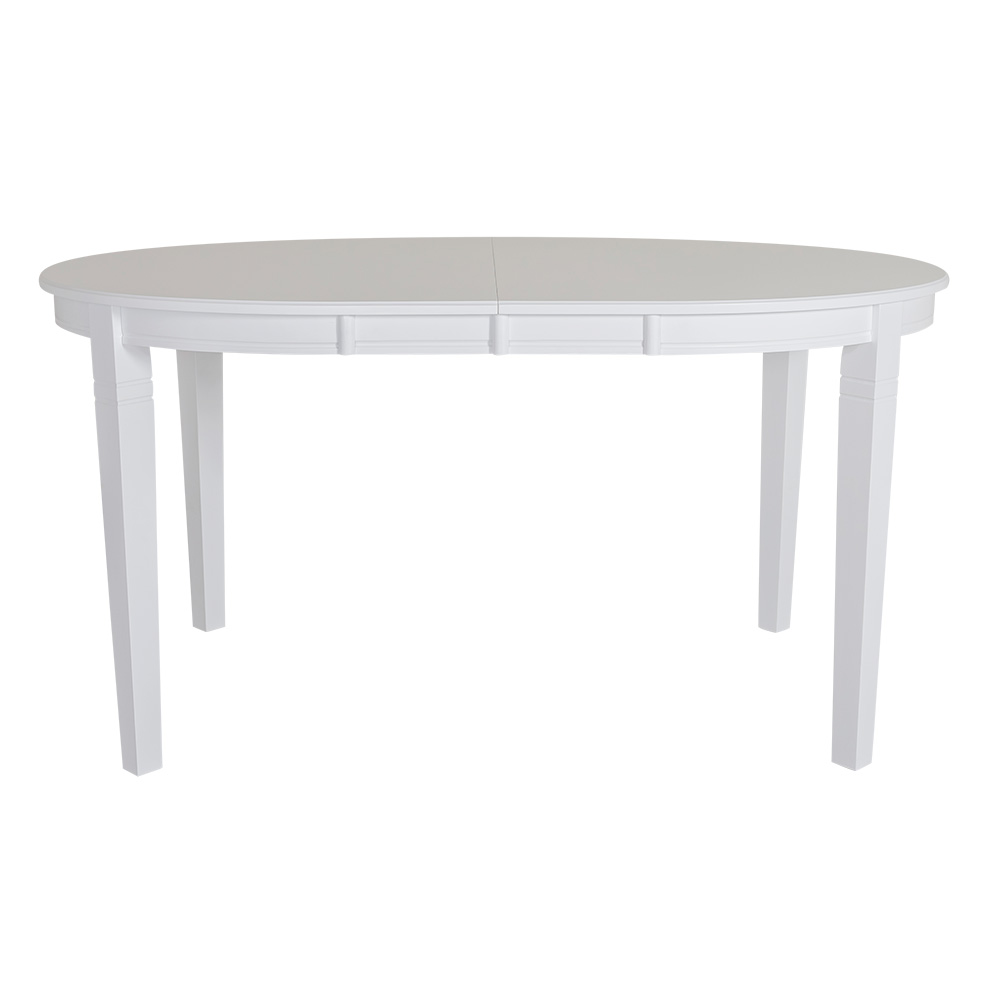 Elvira matbord ovalt vitlack 150x107 cm