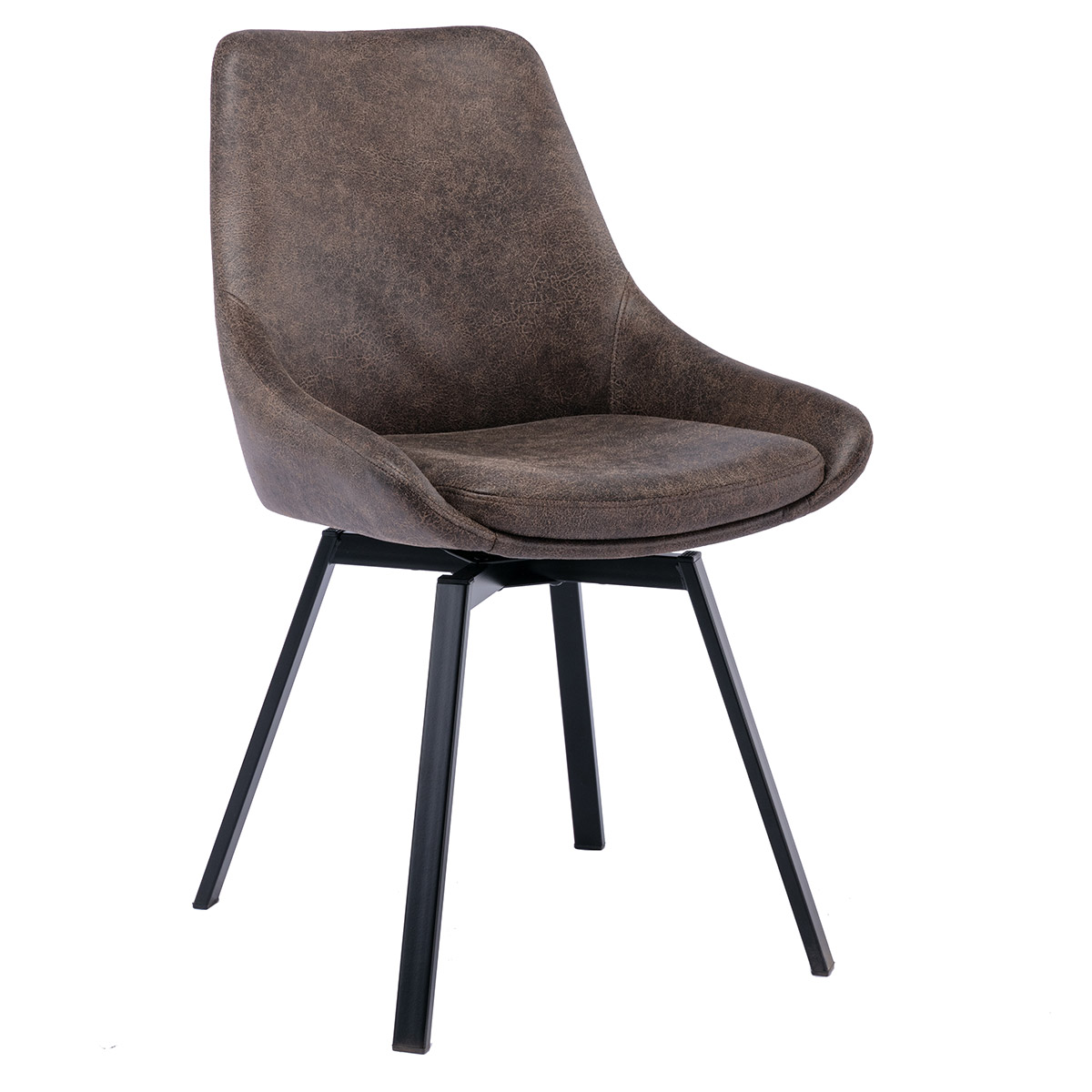 Parade snurrstol microfiber brun